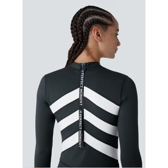 Perfect Moment Imok Neo Surf Wetsuit Size Small S NWT Black & Snow White - Picture 2 of 9